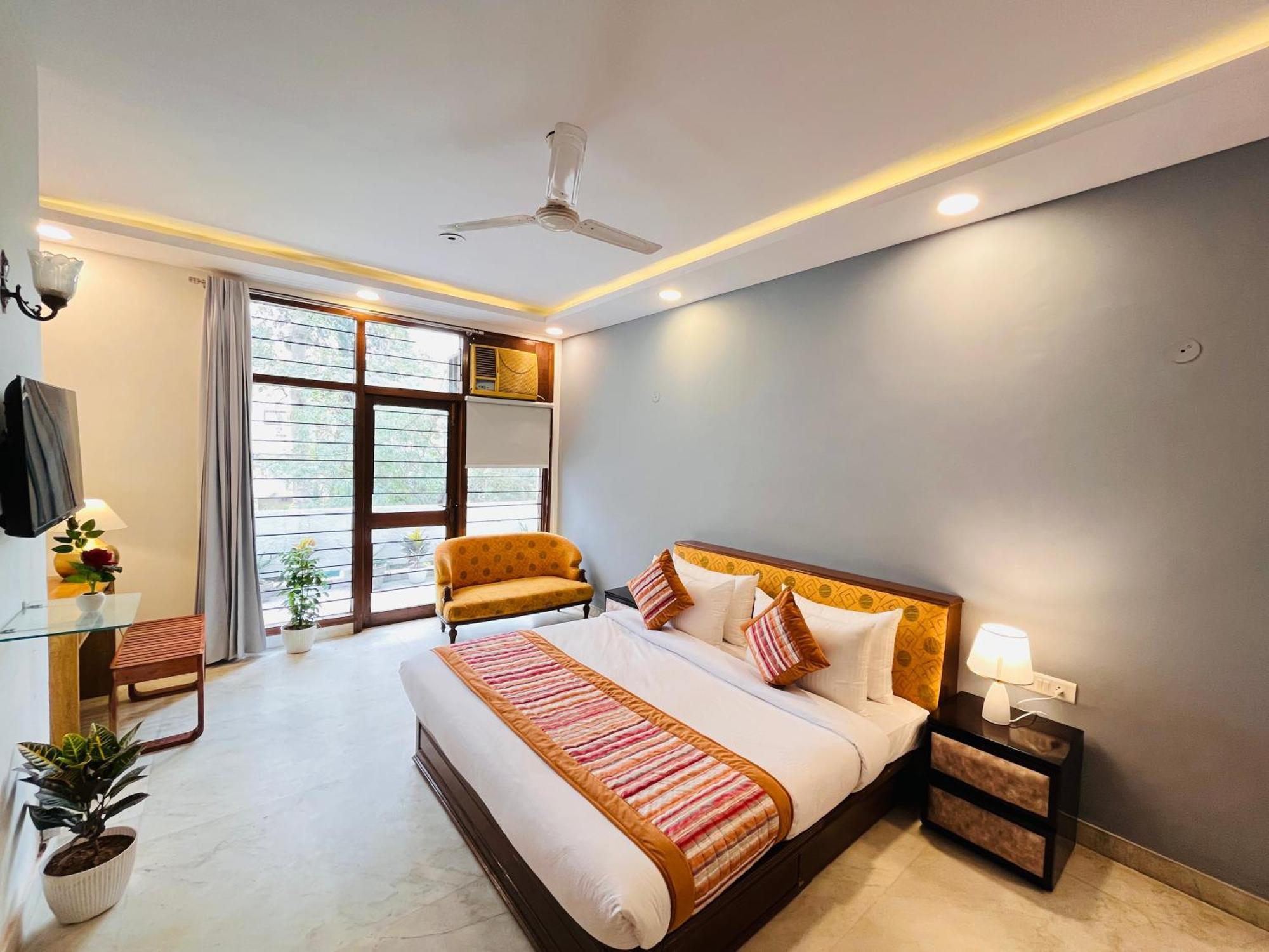Grove Residency Hauz Khas New Delhi Couple Friendly Hotell Eksteriør bilde