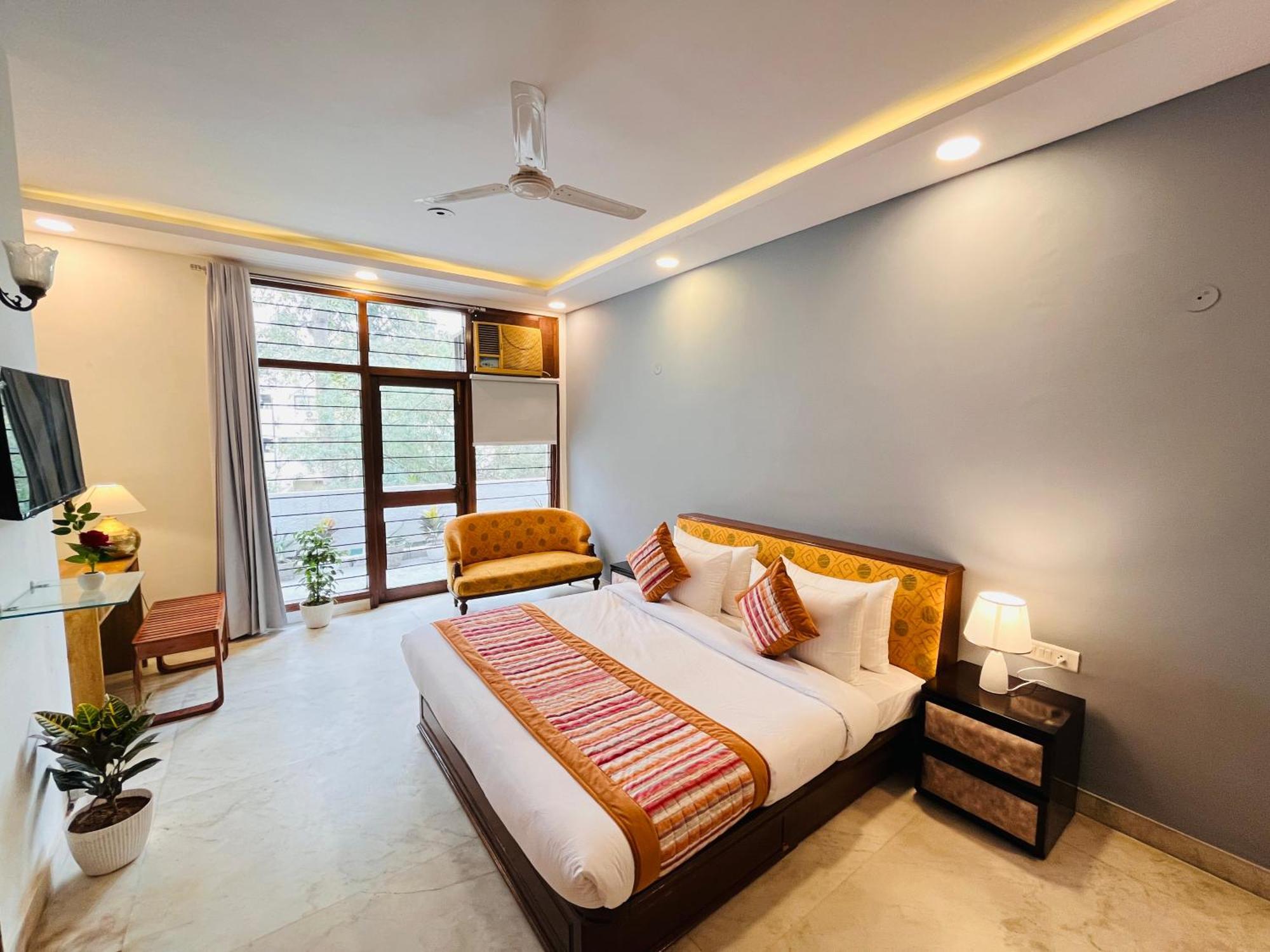 Grove Residency Hauz Khas New Delhi Couple Friendly Hotell Eksteriør bilde