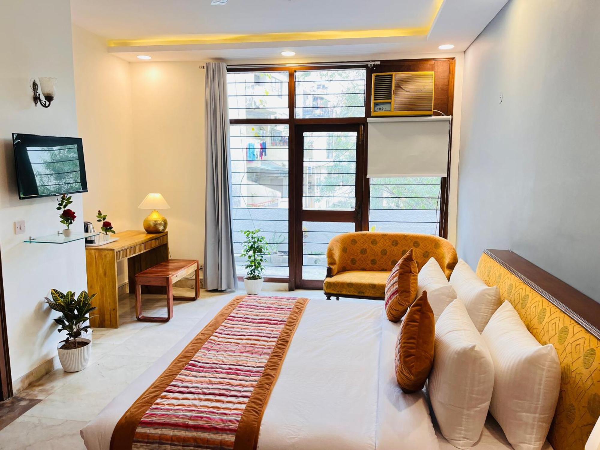 Grove Residency Hauz Khas New Delhi Couple Friendly Hotell Eksteriør bilde