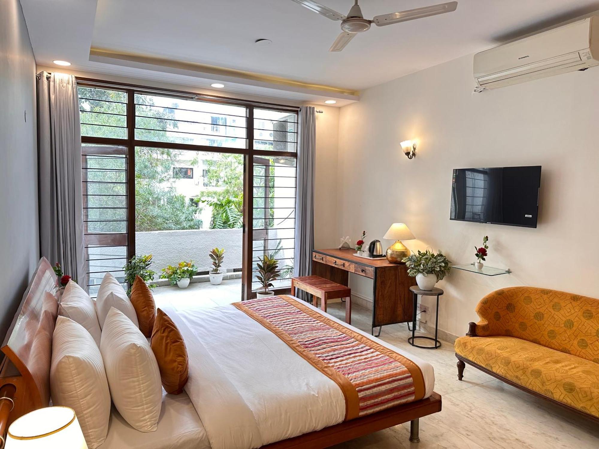 Grove Residency Hauz Khas New Delhi Couple Friendly Hotell Eksteriør bilde