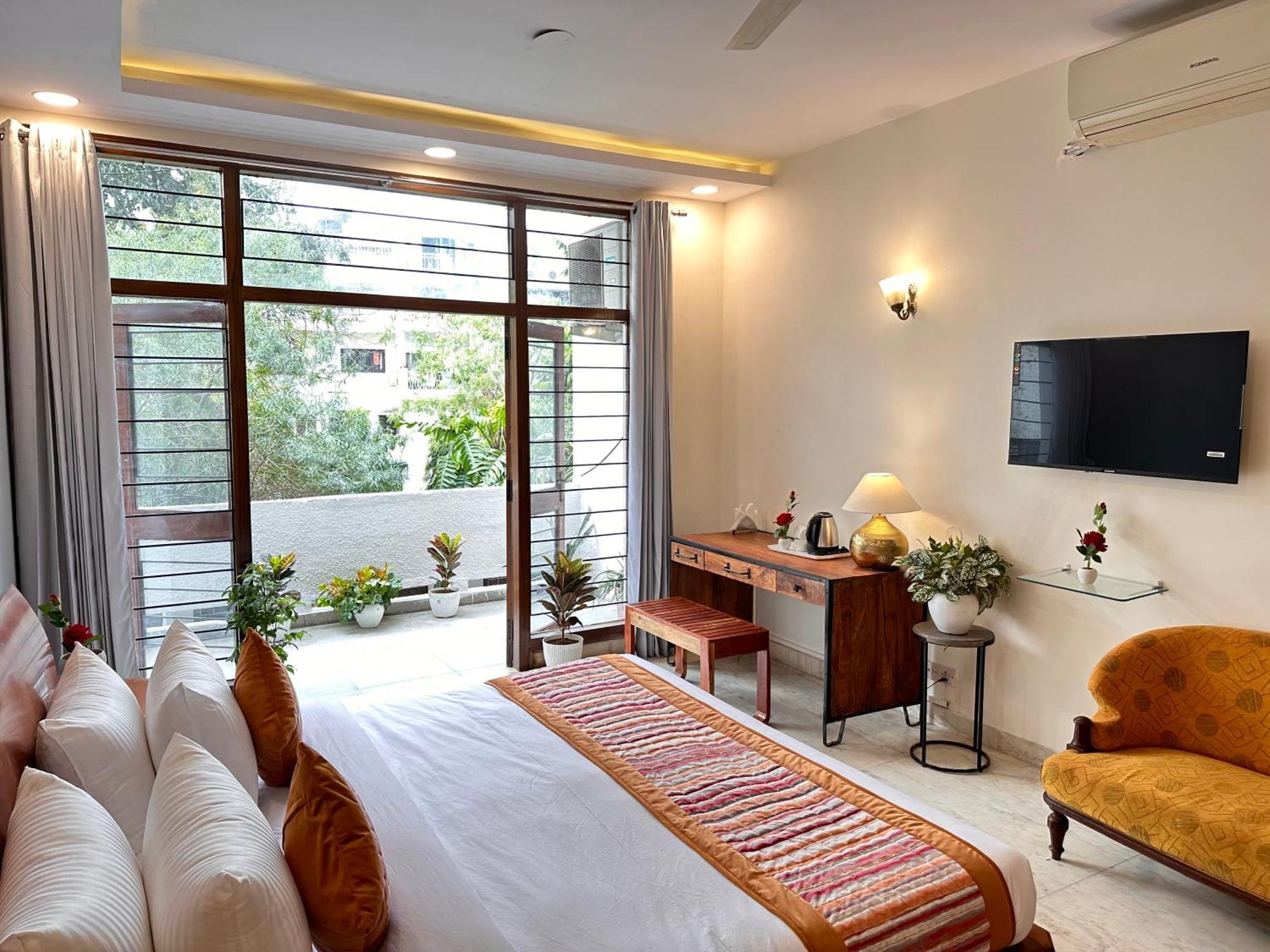 Grove Residency Hauz Khas New Delhi Couple Friendly Hotell Eksteriør bilde