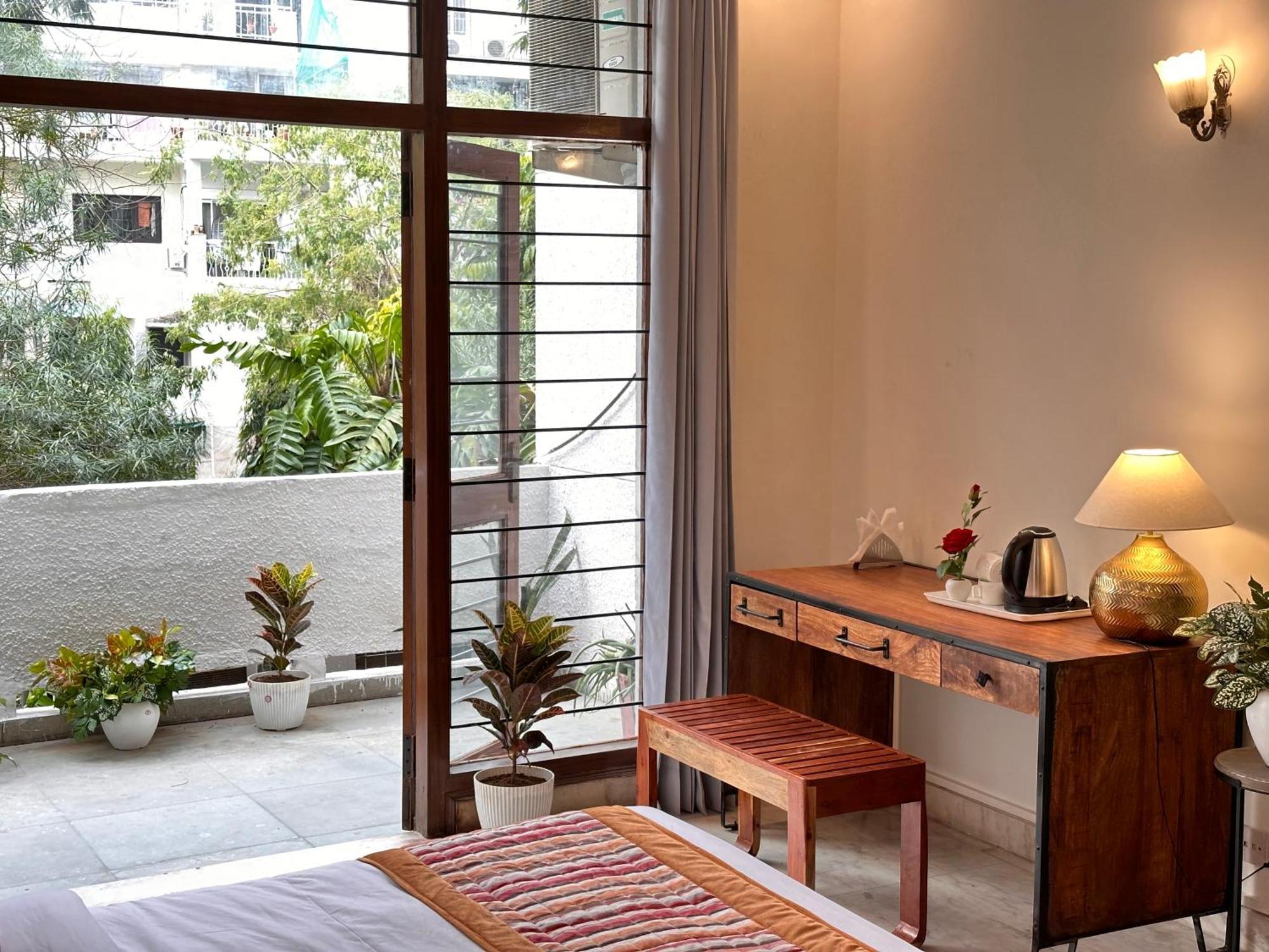 Grove Residency Hauz Khas New Delhi Couple Friendly Hotell Eksteriør bilde